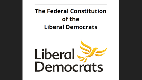 The cover of the Federal Constitution of the Liberal Democrats