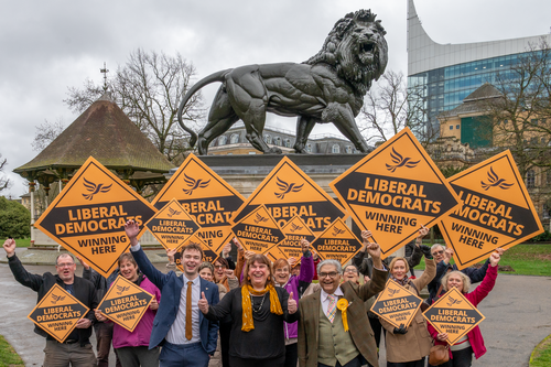 The Reading Liberal Democrats with their Parliamentary Candidates